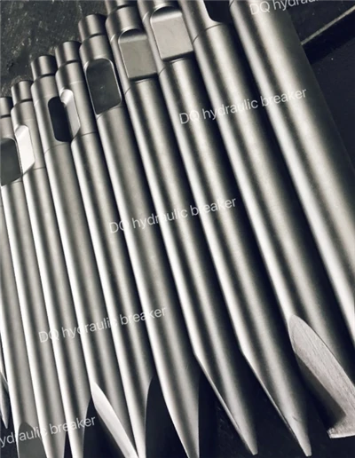 Maanshan DongQiang Machinery Manufacturing High Quality Spare Parts Of Hydraul Ic Breaker Moil Chisel 135*1300 140*1300 For HB20G SB81 SB100 SB121 SB131 SB151