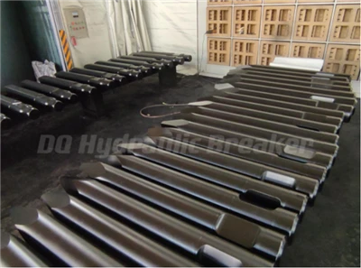 Maanshan DongQiang Machinery Manufacturing High Quality Spare Parts Of Hydraulic Breaker Moil Chisel 135*1300 140*1300 For HB20G SB81 SB100 SB121 SB131 SB151